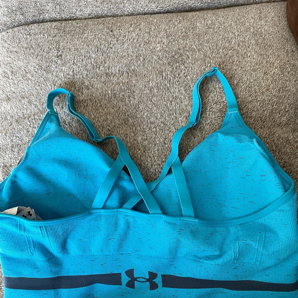 Under armor sports bra with pads
